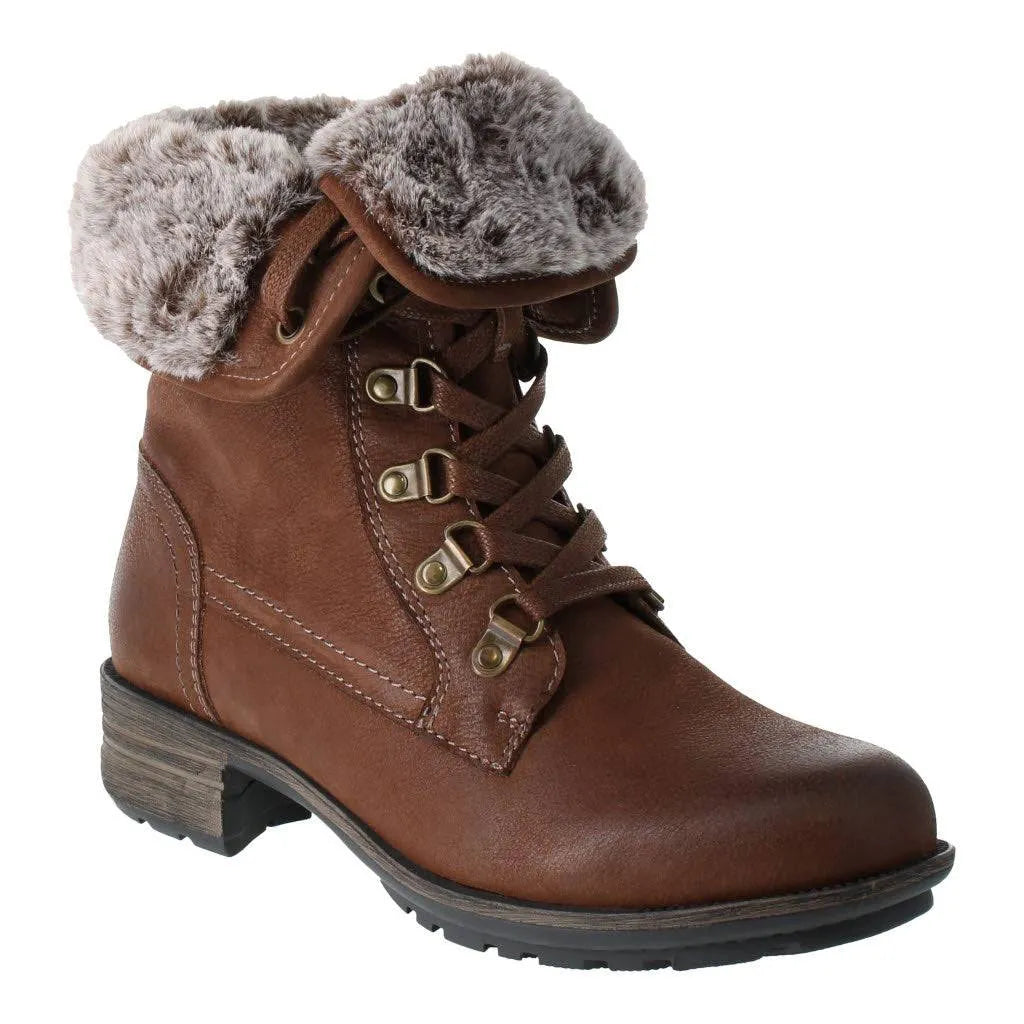 Josef Seibel Susie 04 Ladies Brown Leather Waterproof Zip & Lace Ankle Boots-elevate your sole