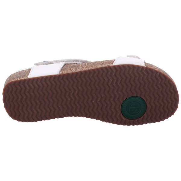 Josef Seibel Tonga 25 Ladies White Leather Touch Fastening Sandals-elevate your sole