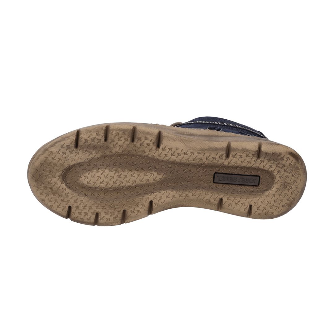 Josef Seibel VL869 Conny 50 Ladies Ocean Navy Nubuck Waterproof Arch Support Zip & Lace Ankle Boots-elevate your sole