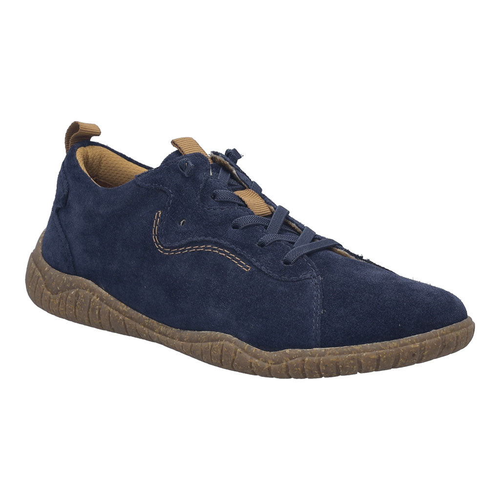 Josef Seibel Wynona 01 Ladies Indigo Leather Lace Up Shoes
