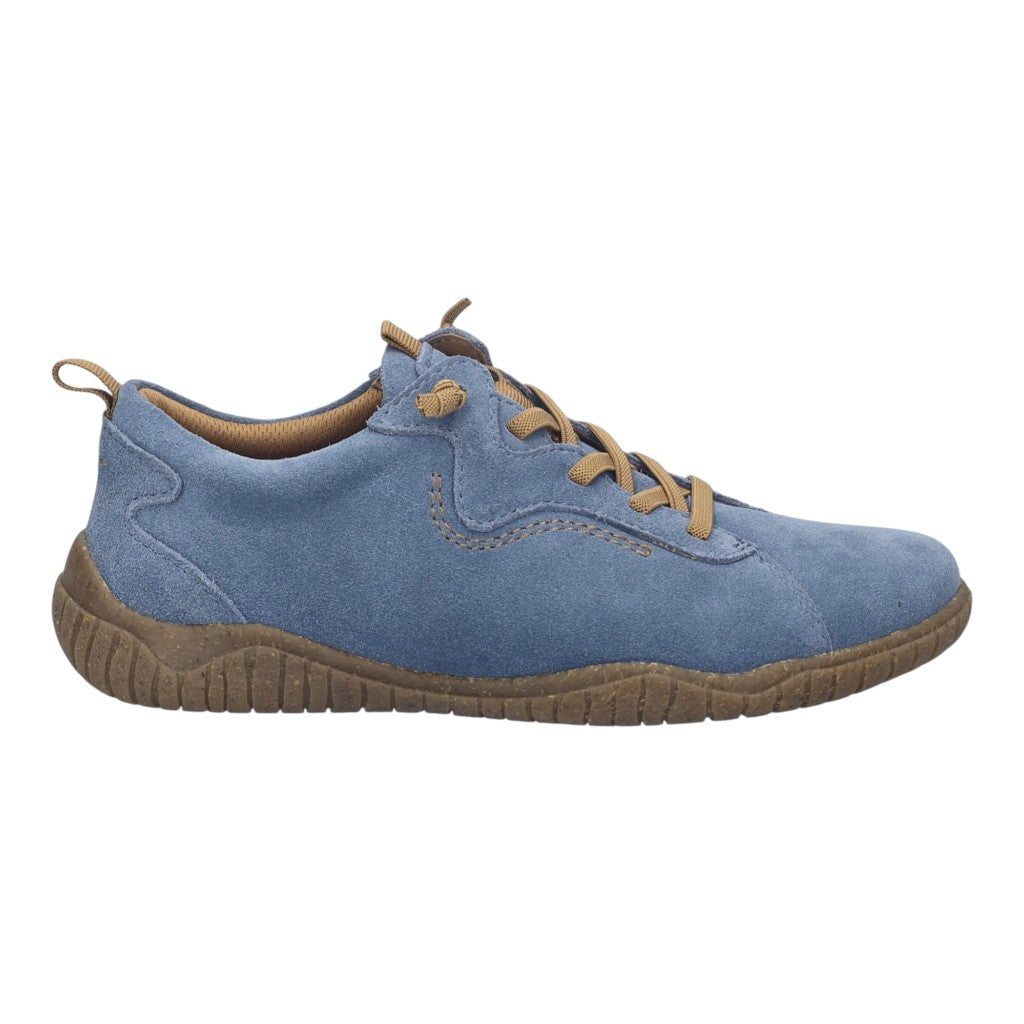 Chaussures à lacets pour femme Josef Seibel Wynona 01 en cuir bleu ardoise