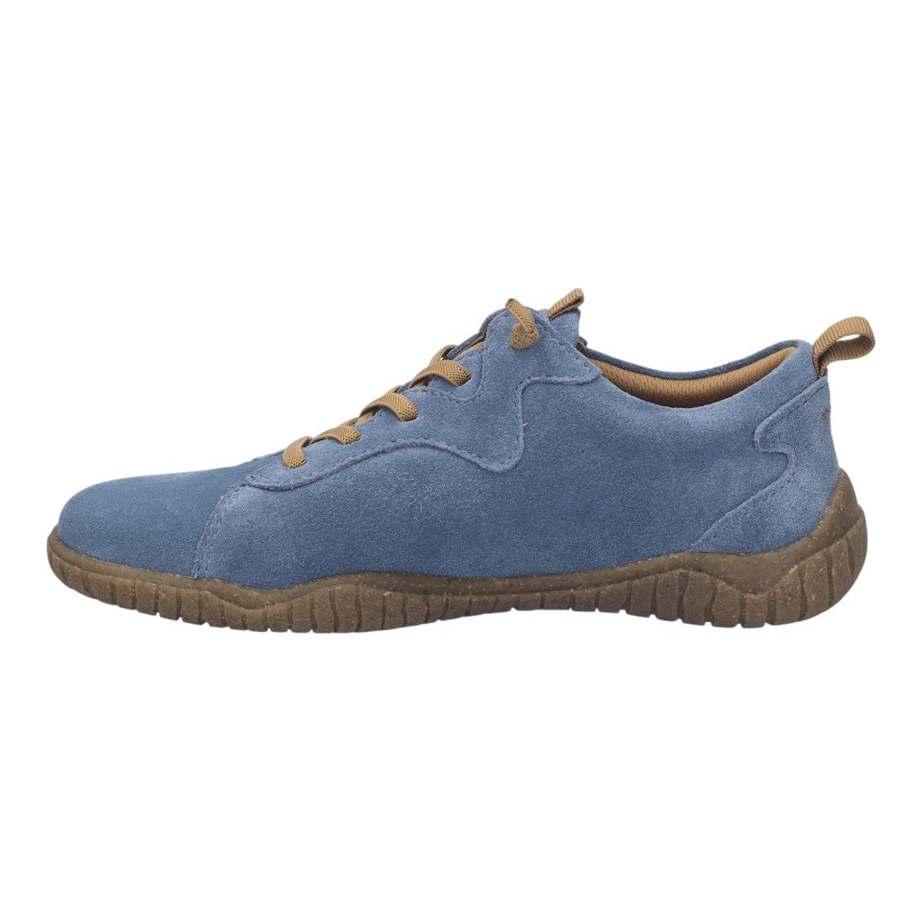 Chaussures à lacets pour femme Josef Seibel Wynona 01 en cuir bleu ardoise