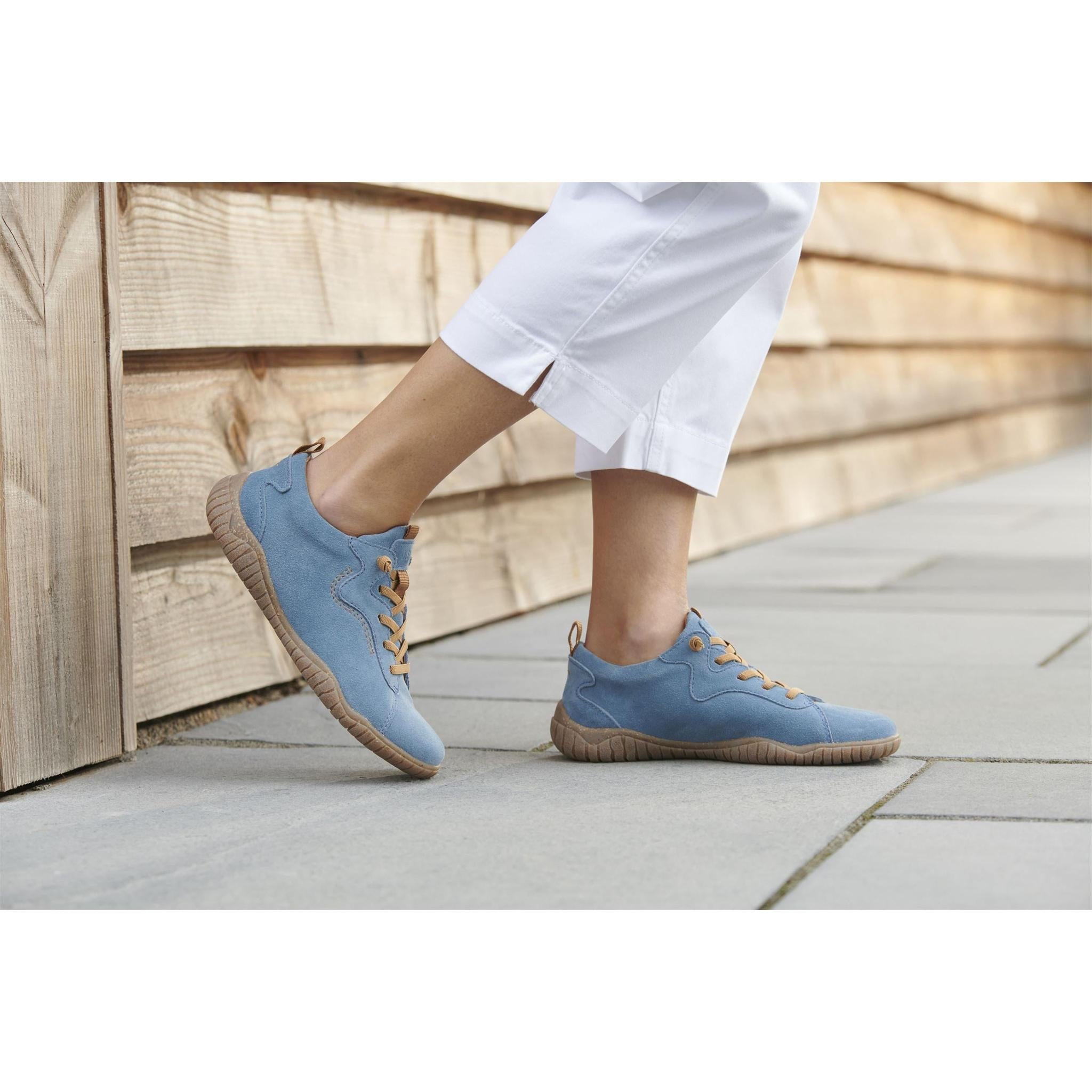 Chaussures à lacets pour femme Josef Seibel Wynona 01 en cuir bleu ardoise