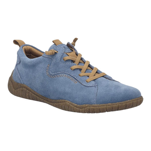 Chaussures à lacets pour femme Josef Seibel Wynona 01 en cuir bleu ardoise