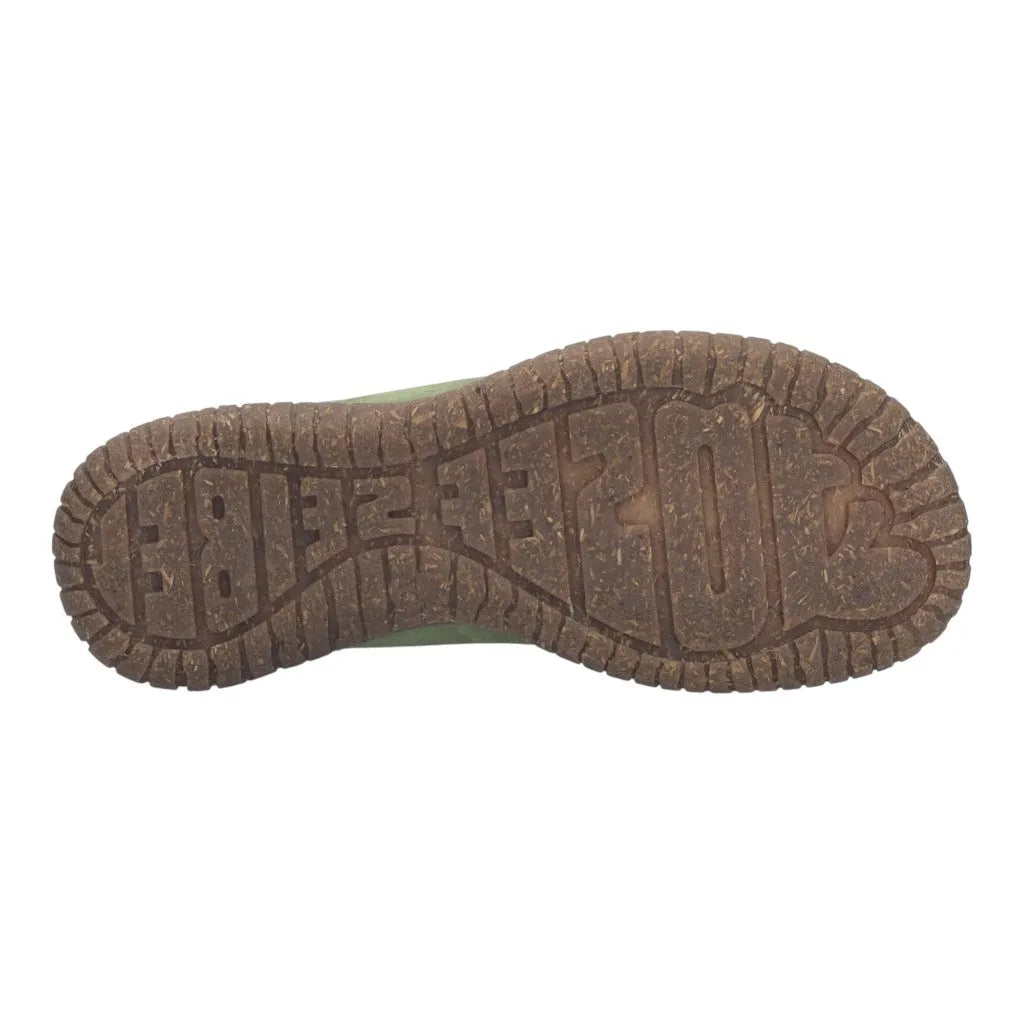 Josef Seibel Wynona 06 ladies green leather lace-up shoe with a durable rubber sole featuring traction and embossed size 37 pattern.