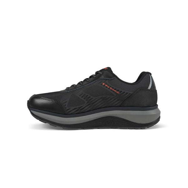 Joya Cancun II STX Black Mens Leather & Textile Arch Support Lace up Shoes-elevate your sole