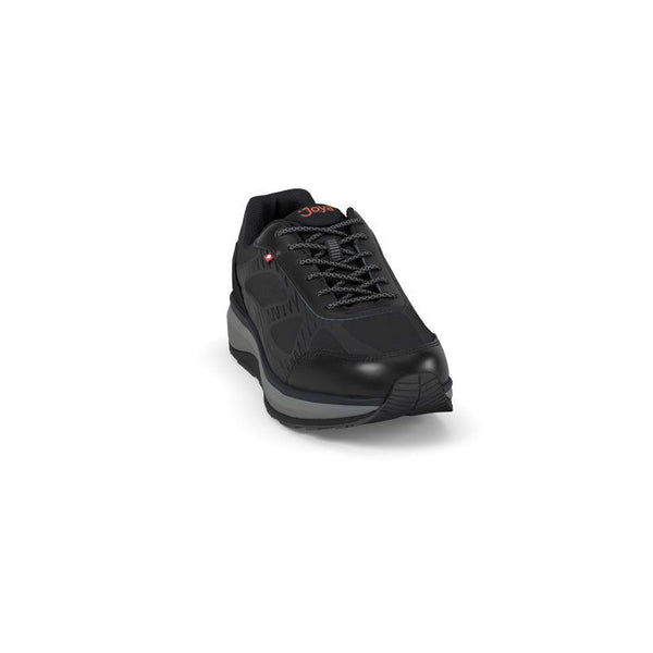 Joya Cancun II STX Black Mens Leather & Textile Arch Support Lace up Shoes-elevate your sole