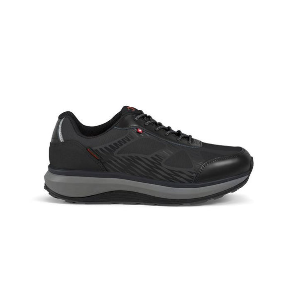 Joya Cancun II STX Black Mens Leather & Textile Arch Support Lace up Shoes-elevate your sole
