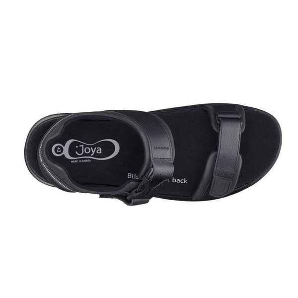 Joya Capri III Mens Black Nubuck Arch Support Touch Fastening Sandals-elevate your sole