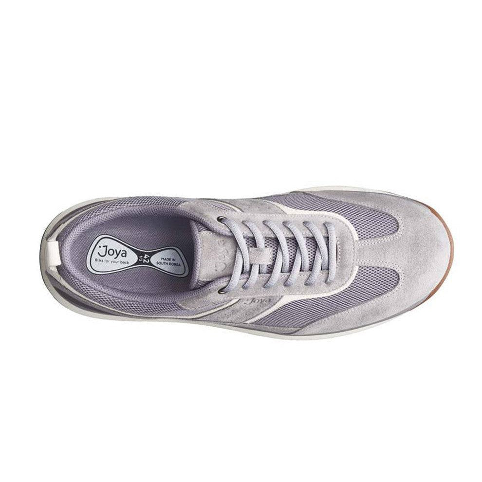 Joya David II Grey Mens Leather & Textile Arch Support Lace Up Shoes-elevate your sole