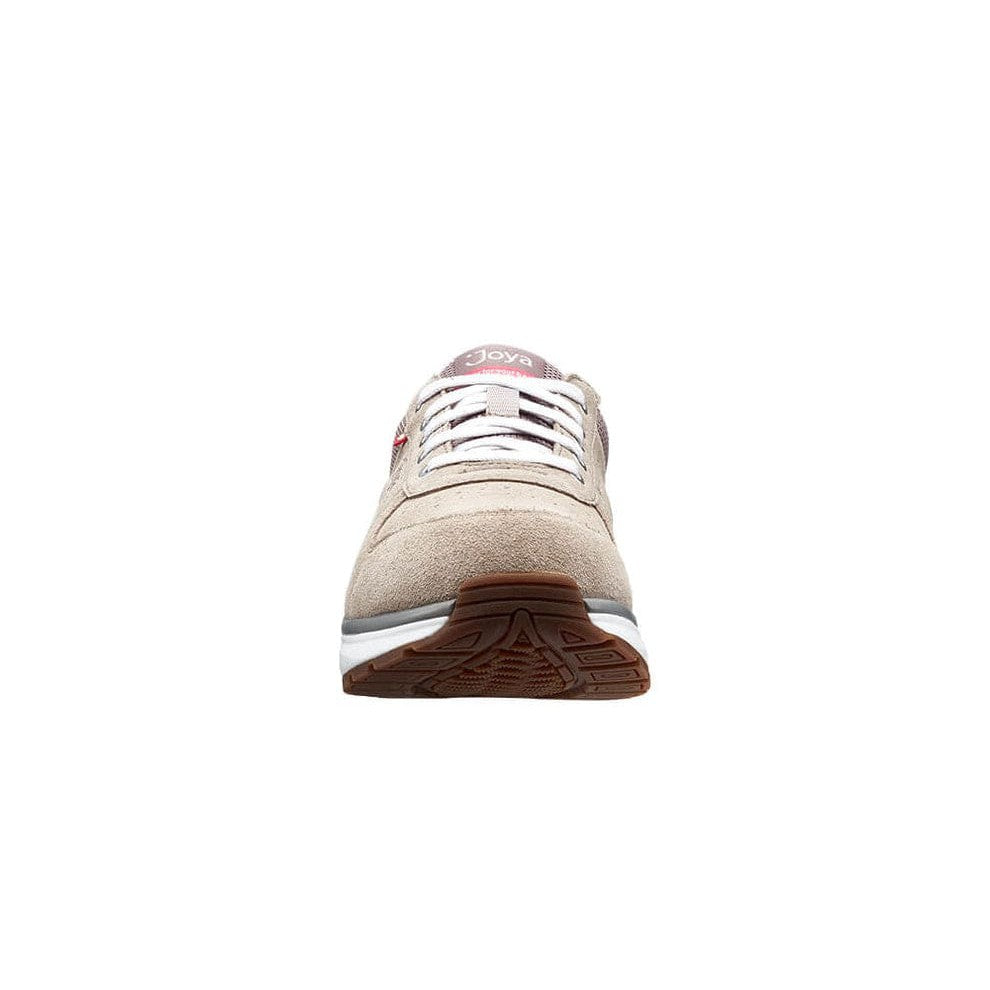 Joya Dynamo Ladies Classic Beige Leather & Textile Arch Support Lace Up Shoes-elevate your sole