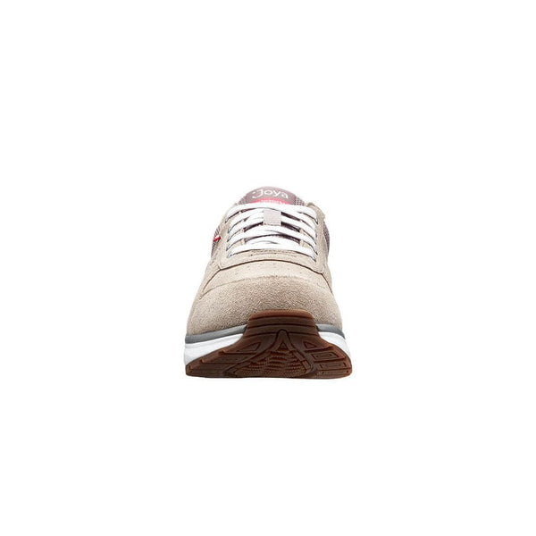 Joya Dynamo Ladies Classic Beige Leather & Textile Arch Support Lace Up Shoes-elevate your sole