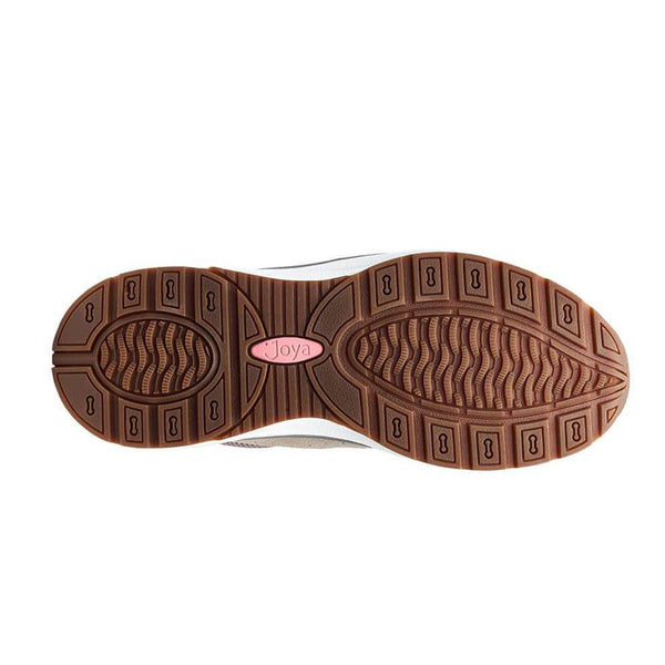 Joya Dynamo Ladies Classic Beige Leather & Textile Arch Support Lace Up Shoes-elevate your sole