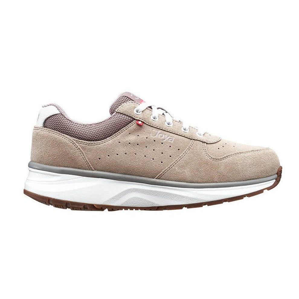 Joya Dynamo Ladies Classic Beige Leather & Textile Arch Support Lace Up Shoes-elevate your sole