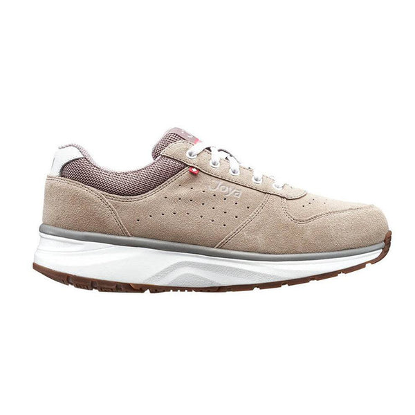 Joya Dynamo Ladies Classic Beige Leather & Textile Arch Support Lace Up Shoes-elevate your sole
