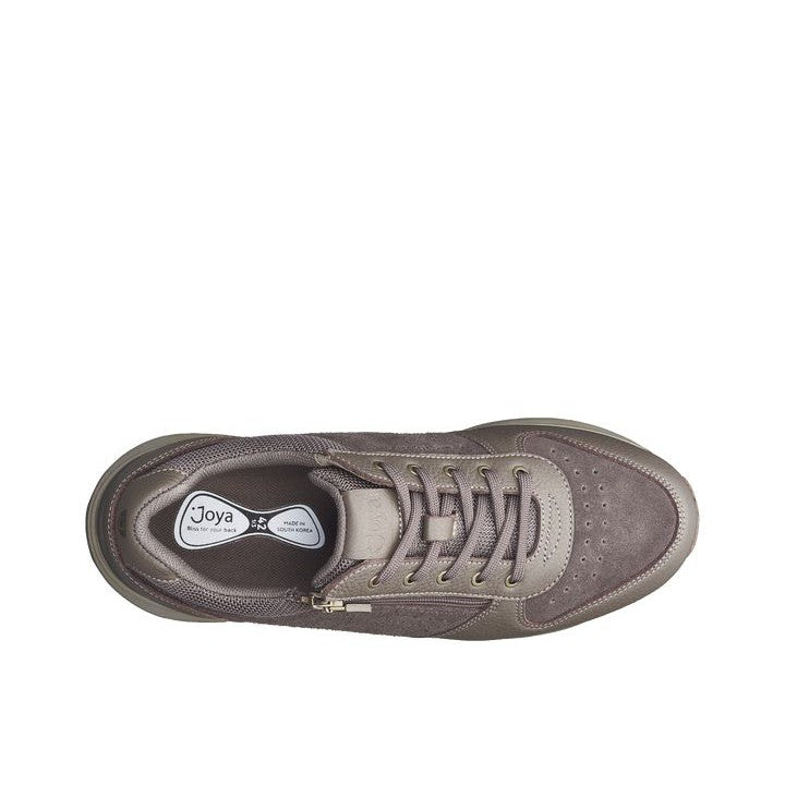 Joya Dynamo Mens Brown Zip Leather Arch Support Lace Up Shoes-elevate your sole