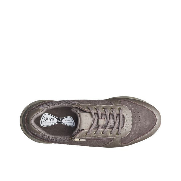 Joya Dynamo Mens Brown Zip Leather Arch Support Lace Up Shoes-elevate your sole