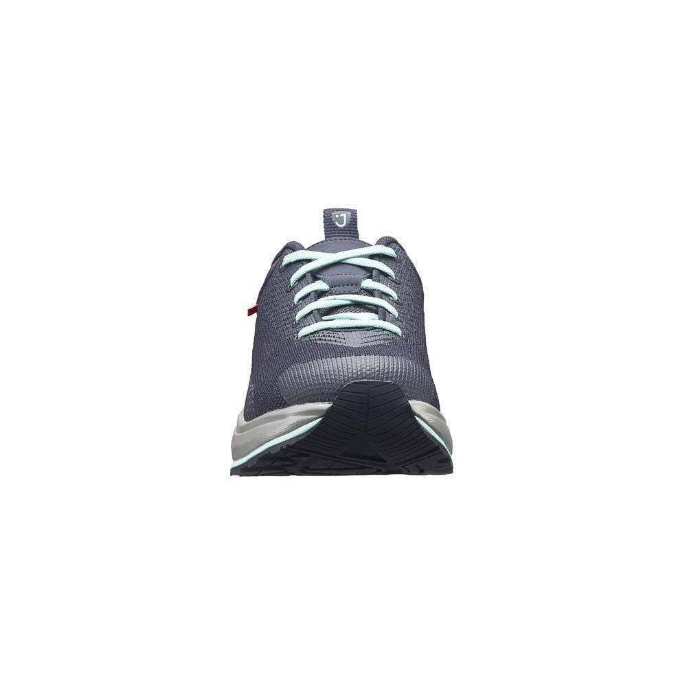 Joya Maui Ladies Dark Blue Leather & Textile Arch Support Lace Up Shoes-elevate your sole