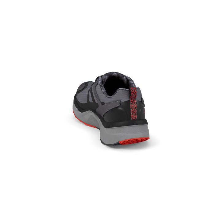 Joya Veloce STX Mens Dark Grey Leather & Textile Vegan Arch Support Lace Up Trainers-elevate your sole