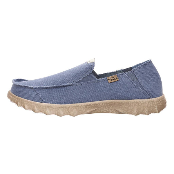 Kickback Couch Mid Blue Canvas Mens Slip On Shoes-elevate your sole