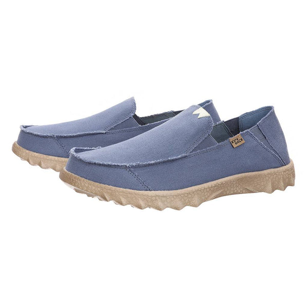 Kickback Couch Mid Blue Canvas Mens Slip On Shoes-elevate your sole