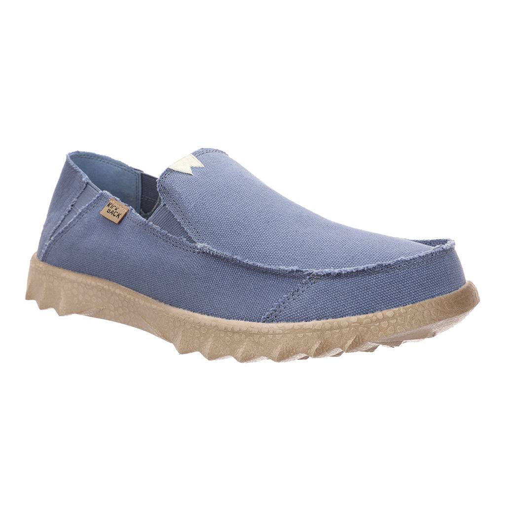 Kickback Couch Mid Blue Canvas Mens Slip On Shoes-elevate your sole