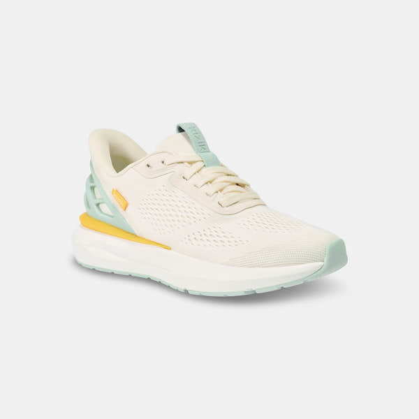 Kizik Athens 2.0 ladies slip-on trainers with textile upper, arch support, cushioned midsole, and pastel color accents.