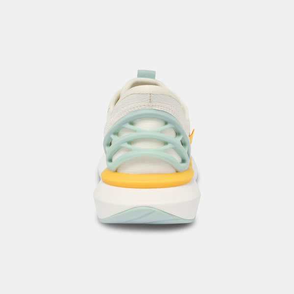 Kizik Athens 2.0 women's slip-on trainers with textile upper, arch support, breathable design, and pastel color accents.