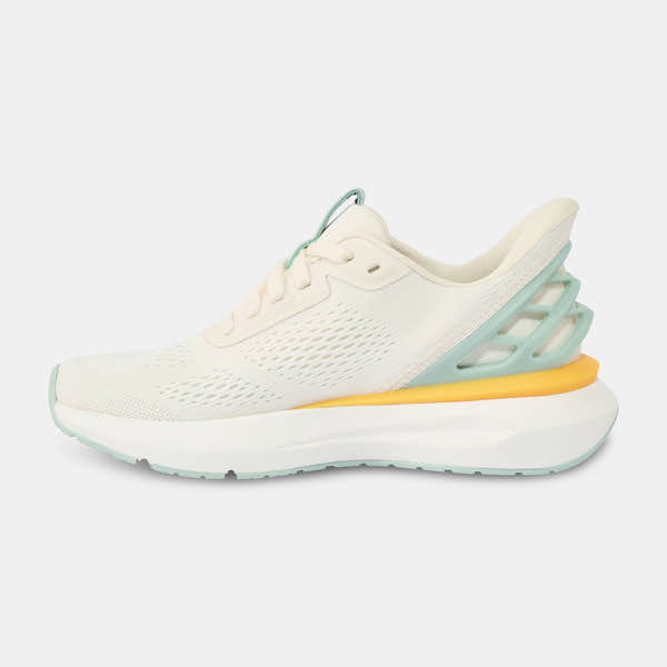 Kizik Athens 2.0 Ladies slip-on trainers with textile upper, arch support, cushioned sole, and pastel accents, lightweight sporty design.