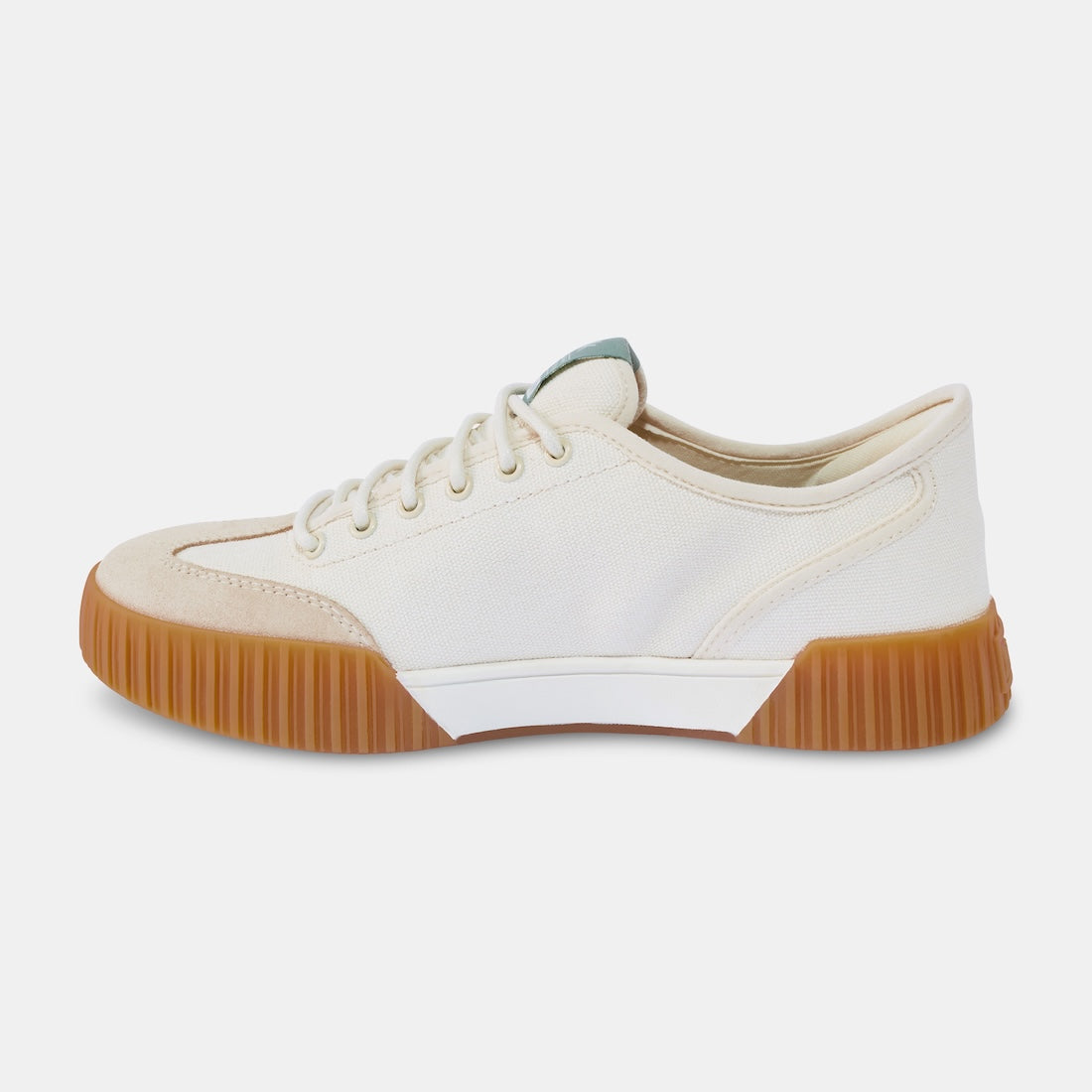 Kizik Brooklyn Ladies Slip-On Trainers with leather and textile upper, arch support, gum sole, and neutral color.