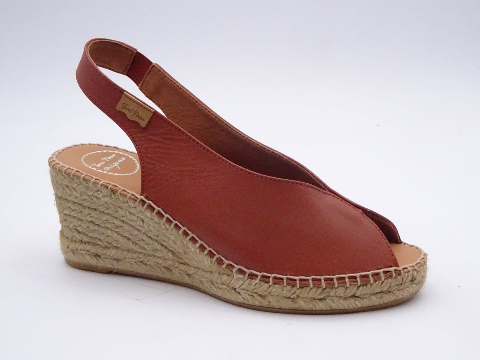 Toni Pons Laila-P Ladies  Spanish Nougat Leather Pull On Sandals