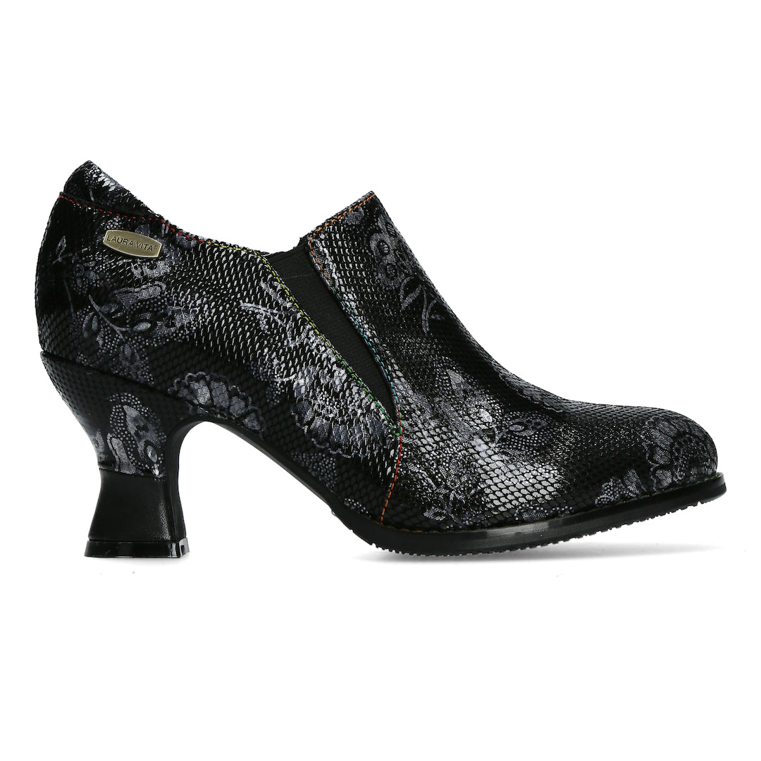 Laura Vita Gicgaso 02 Ladies Black Leather Slip On Shoes-elevate your sole