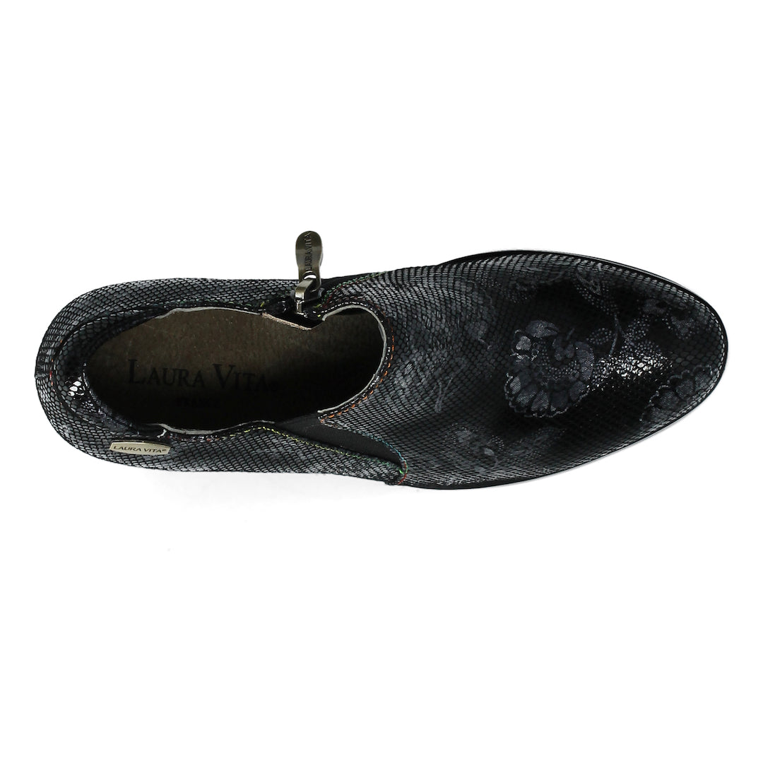 Laura Vita Gicgaso 02 Ladies Black Leather Slip On Shoes-elevate your sole