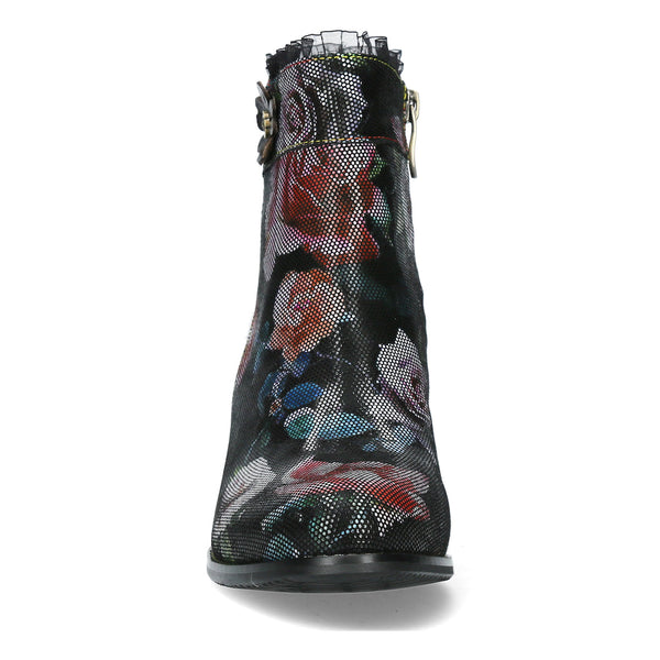 Laura Vita Gicgaso 12 Ladies Black Leather Side Zip Ankle Boots-elevate your sole