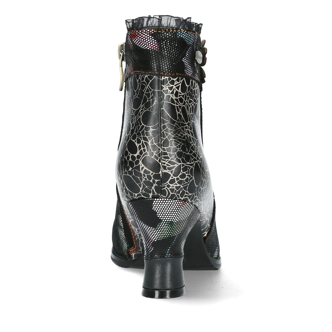 Laura Vita Gicgaso 12 Ladies Black Leather Side Zip Ankle Boots-elevate your sole