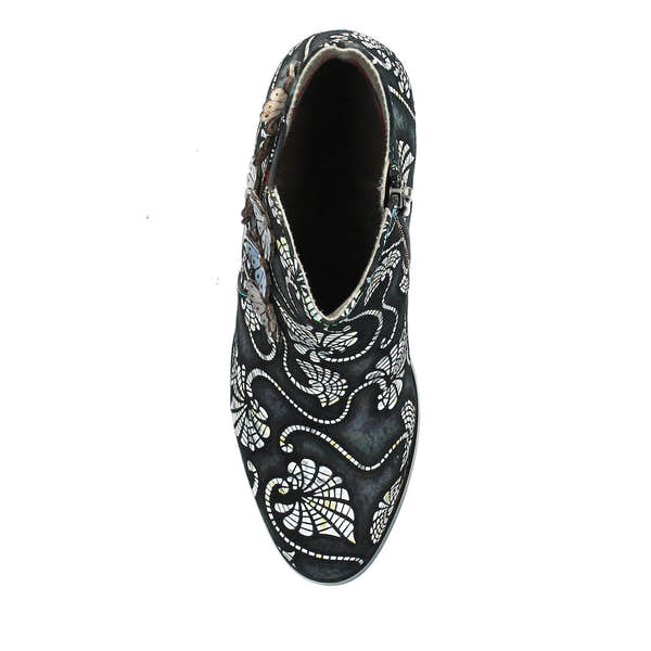 Laura Vita Gicgaso 13 Ladies Black Leather Side Zip Ankle Boots-elevate your sole
