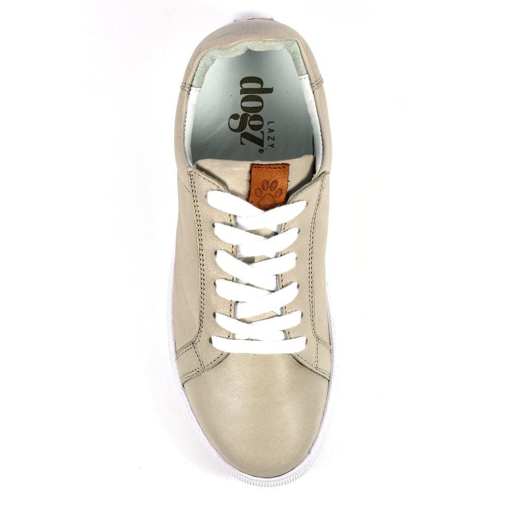 Lazy Dogs DLD003 Piper Ladies Grey Leather Lace Up Shoes-elevate your sole