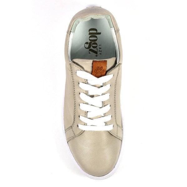 Lazy Dogs DLD003 Piper Ladies Grey Leather Lace Up Shoes-elevate your sole