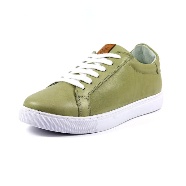 Lazy Dogs DLD003 Piper Ladies Khaki Leather Lace Up Shoes-elevate your sole