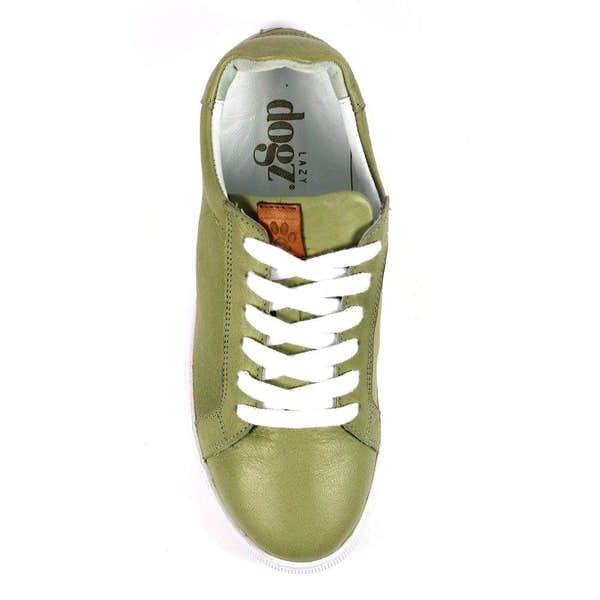 Lazy Dogs DLD003 Piper Ladies Khaki Leather Lace Up Shoes-elevate your sole