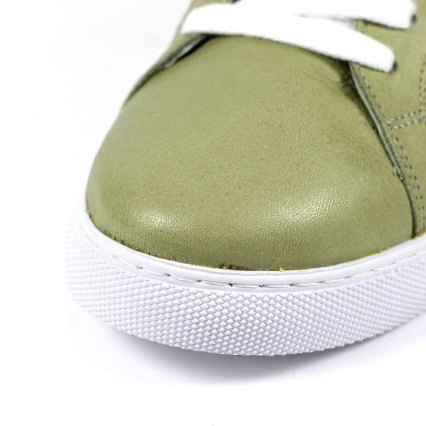 Lazy Dogs DLD003 Piper Ladies Khaki Leather Lace Up Shoes-elevate your sole