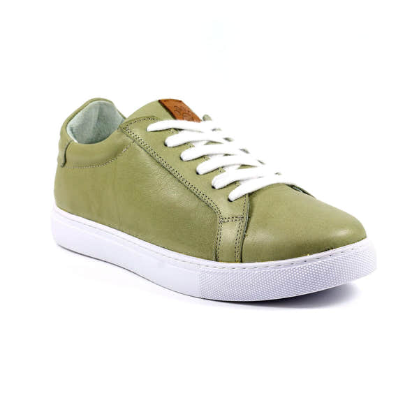 Lazy Dogs DLD003 Piper Ladies Khaki Leather Lace Up Shoes-elevate your sole