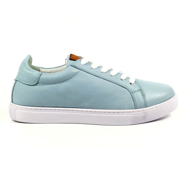 Lazy Dogs DLD003 Piper Ladies Light Blue Leather Lace Up Shoes-elevate your sole