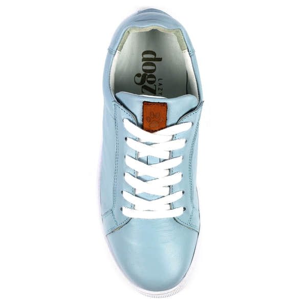 Lazy Dogs DLD003 Piper Ladies Light Blue Leather Lace Up Shoes-elevate your sole