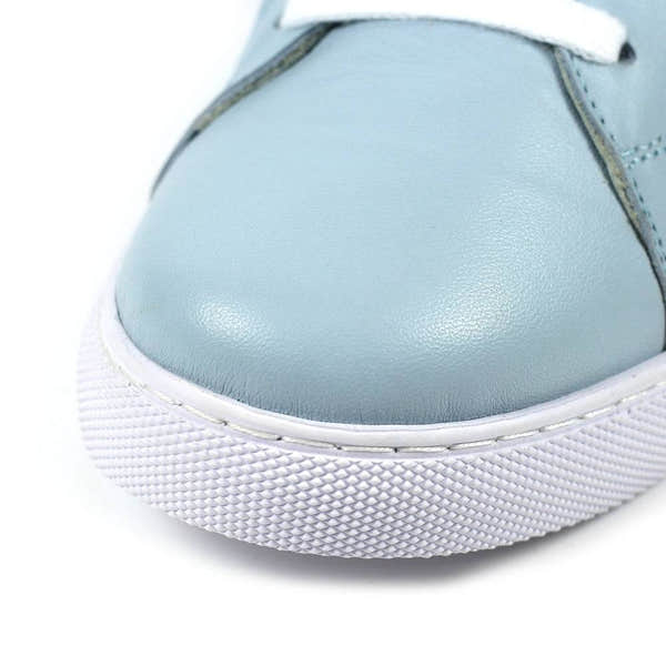 Lazy Dogs DLD003 Piper Ladies Light Blue Leather Lace Up Shoes-elevate your sole