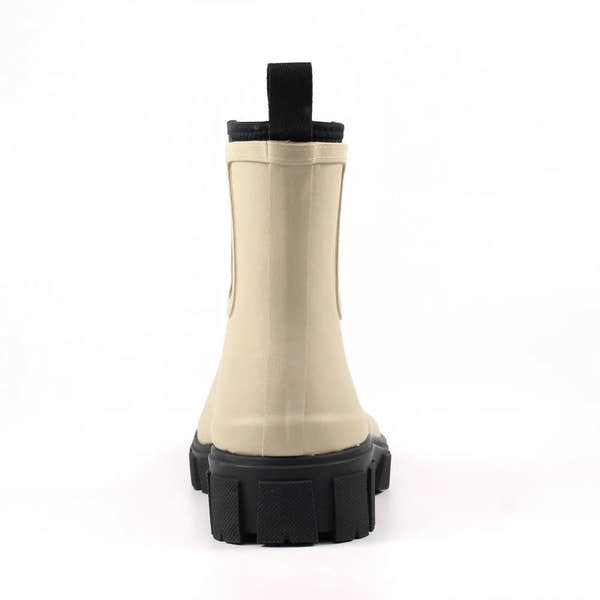 Lazy Dogs Lake Ladies Cream Waterproof Elasticated Wellies-elevate your sole