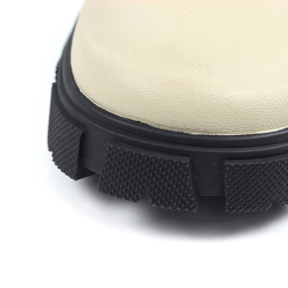 Lazy Dogs Lake Ladies Cream Waterproof Elasticated Wellies-elevate your sole