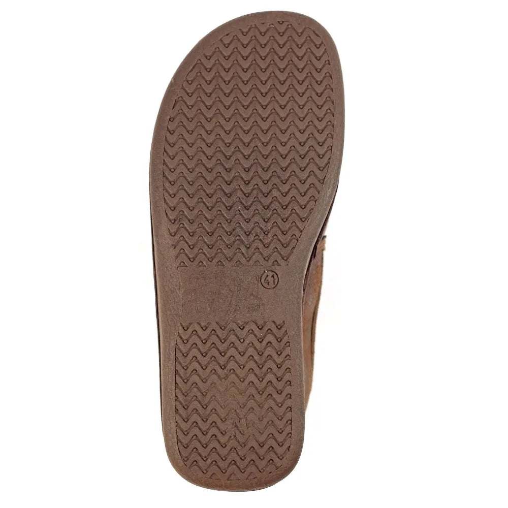 Lazy Dogz Mens KMD101BR Manor II Brown Slipper-elevate your sole