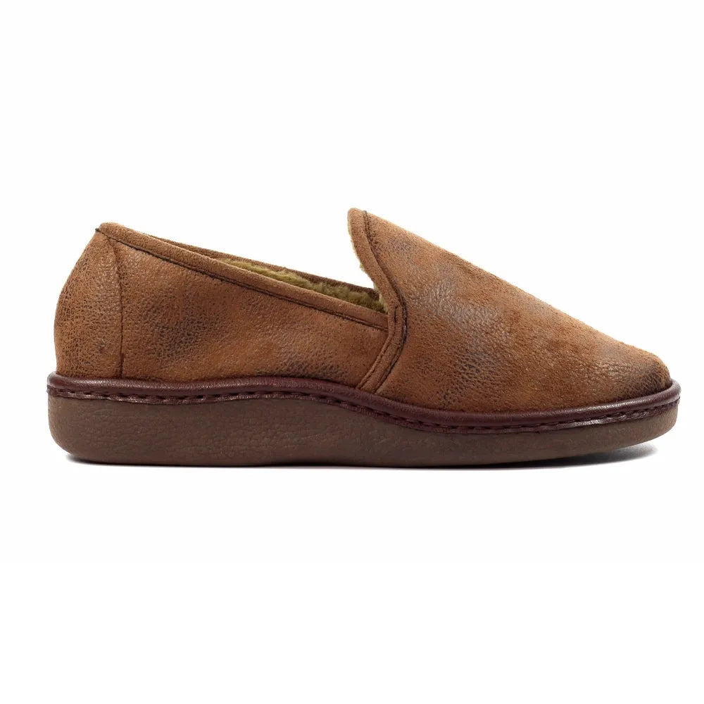 Lazy Dogz Mens KMD101BR Manor II Brown Slipper-elevate your sole