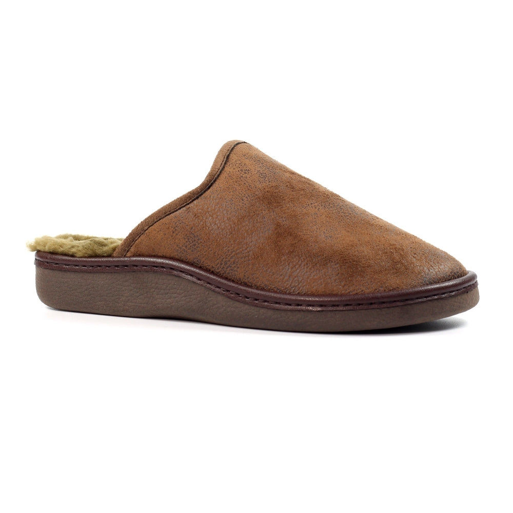 Lazy Dogz KMD100BR Mens Glen II Brown Slipper-elevate your sole